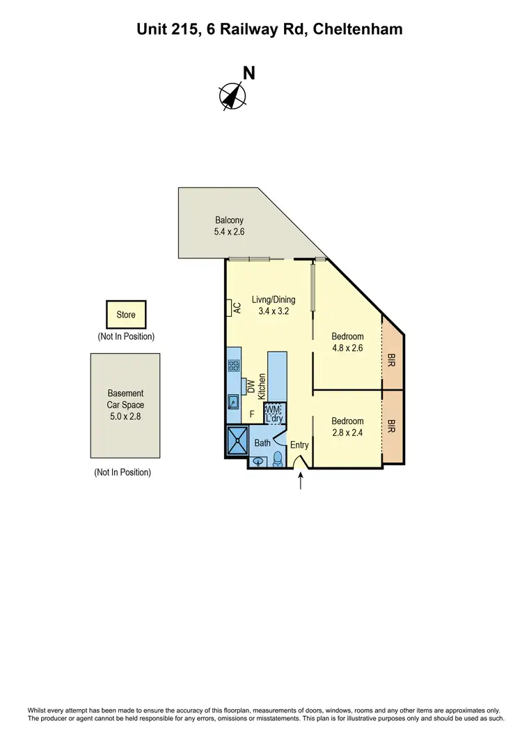Floorplan of Homely apartment listing, 215/6 Railway Road, Cheltenham VIC 3192