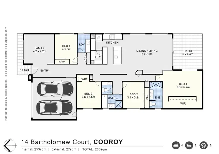 Floorplan of Homely house listing, 14 Bartholomew Court, Cooroy QLD 4563