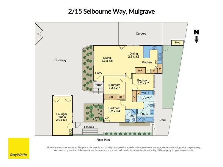 Floorplan of Homely house listing, 2/15 Selbourne Way, Mulgrave VIC 3170