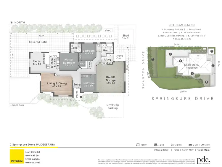Floorplan of Homely house listing, 2 Springsure Drive, Mudgeeraba QLD 4213