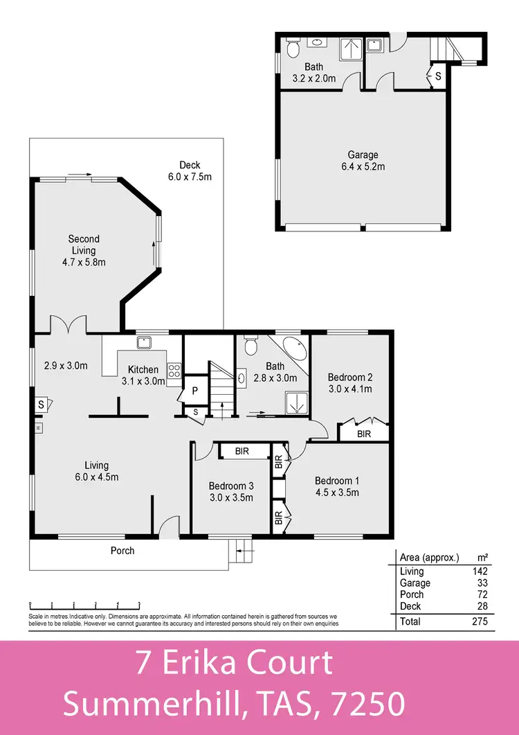 Floorplan of Homely house listing, 7 Erika Court, Summerhill TAS 7250