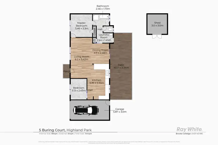Floorplan of Homely house listing, 5 Buring Court, Highland Park QLD 4211