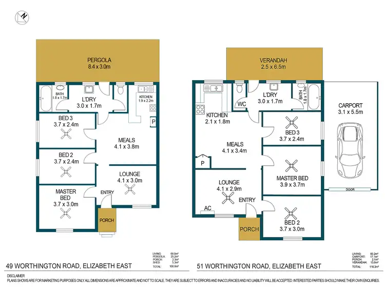 Floorplan of Homely house listing, 49-51 Worthington Road, Elizabeth East SA 5112