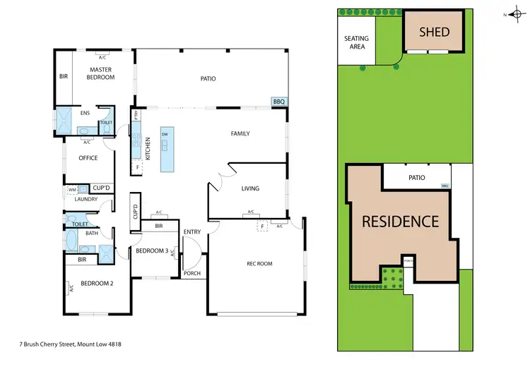 Floorplan of Homely house listing, 7 Brush Cherry Street, Mount Low QLD 4818