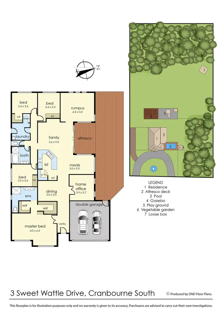Floorplan of Homely house listing, 3 Sweet Wattle Drive, Cranbourne South VIC 3977