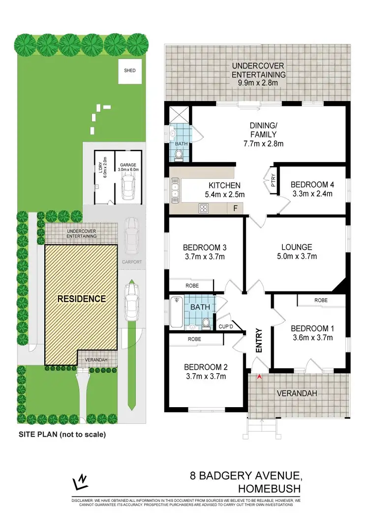 Floorplan of Homely house listing, 8 BADGERY AVENUE, Homebush NSW 2140
