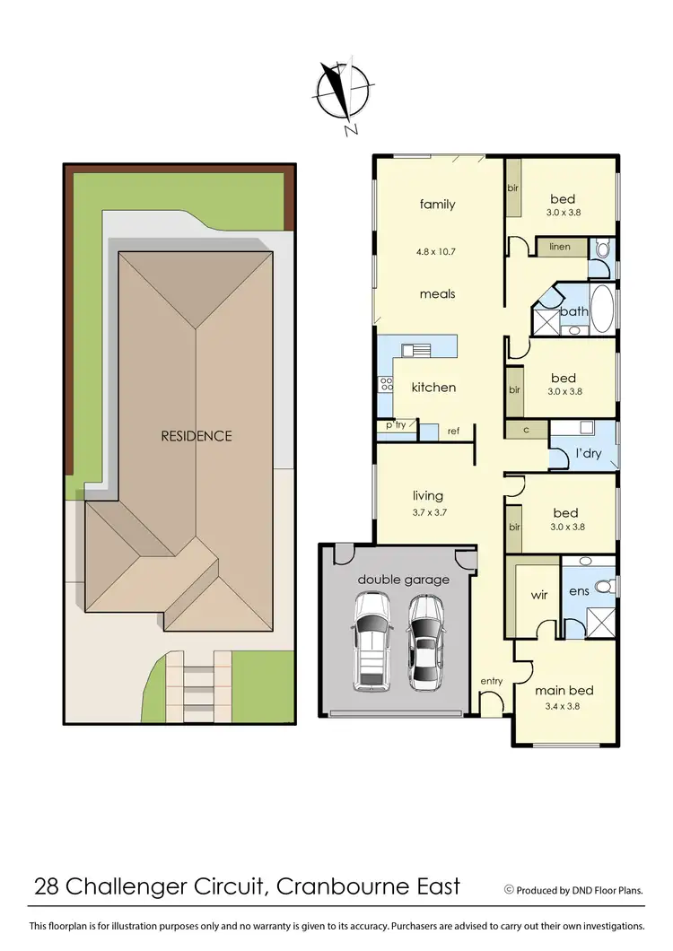 Floorplan of Homely house listing, 28 Challenger Circuit, Cranbourne East VIC 3977