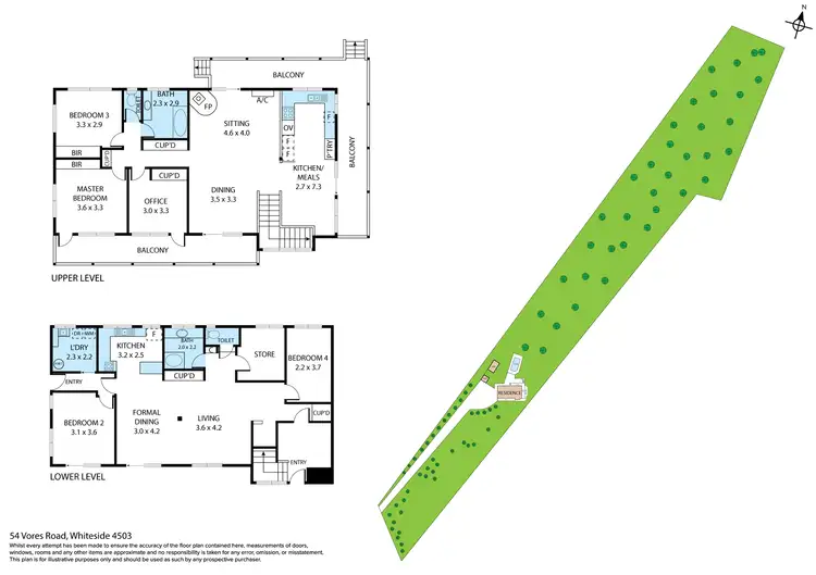 Floorplan of Homely house listing, 54 Vores Road, Whiteside QLD 4503