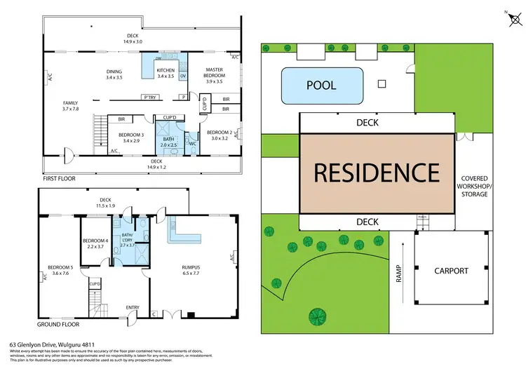 Floorplan of Homely house listing, 63 Glenlyon Drive, Wulguru QLD 4811