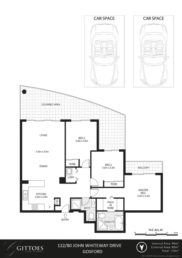 Floorplan of Homely unit listing, 122/80 John Whiteway Drive, Gosford NSW 2250