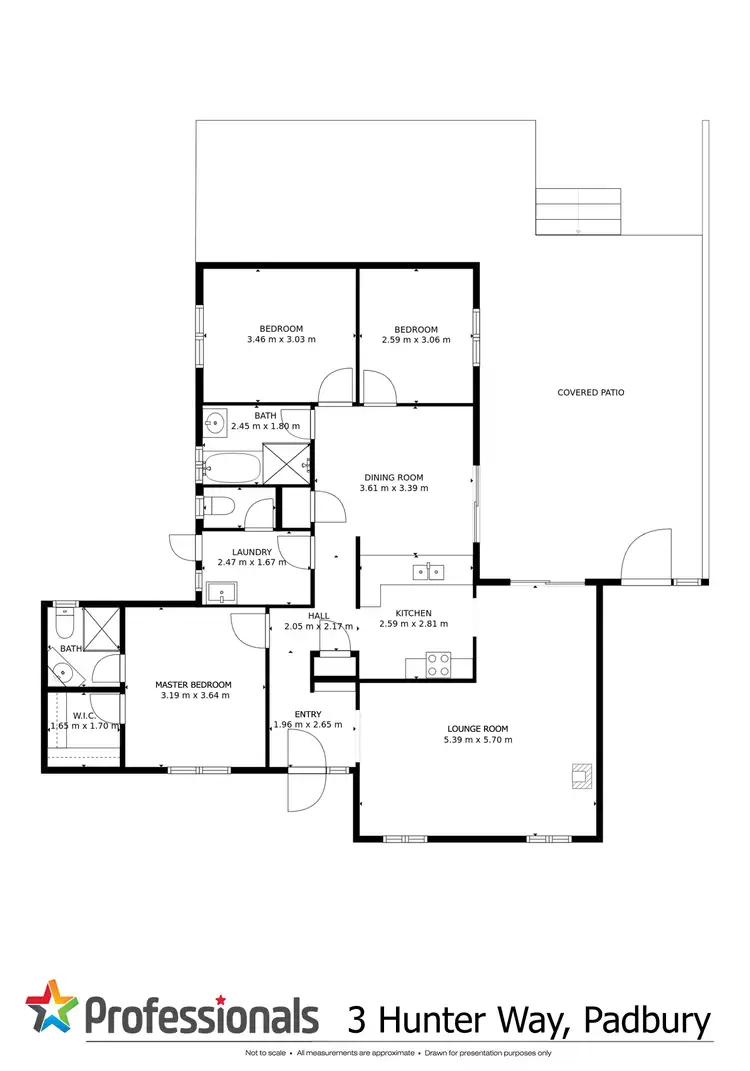 Floorplan of Homely house listing, 3 Hunter Way, Padbury WA 6025