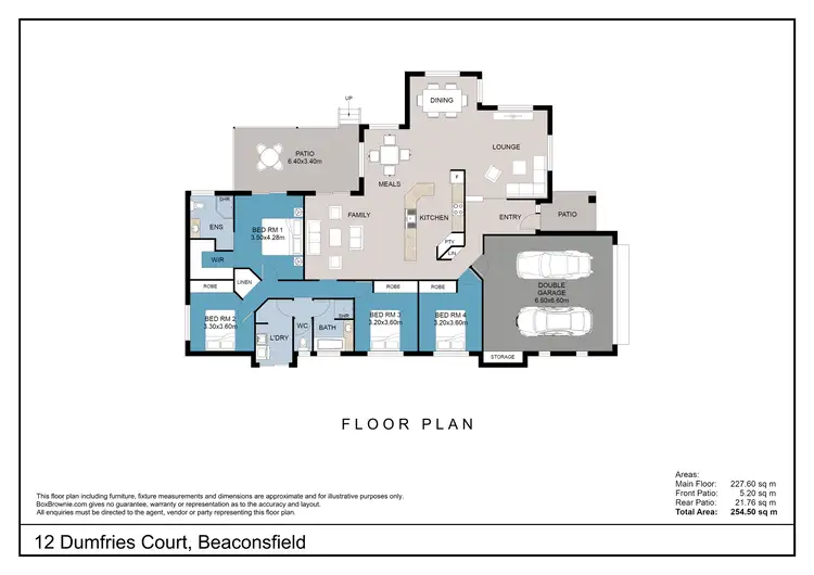 Floorplan of Homely house listing, 12 Dumfries Court, Beaconsfield QLD 4740