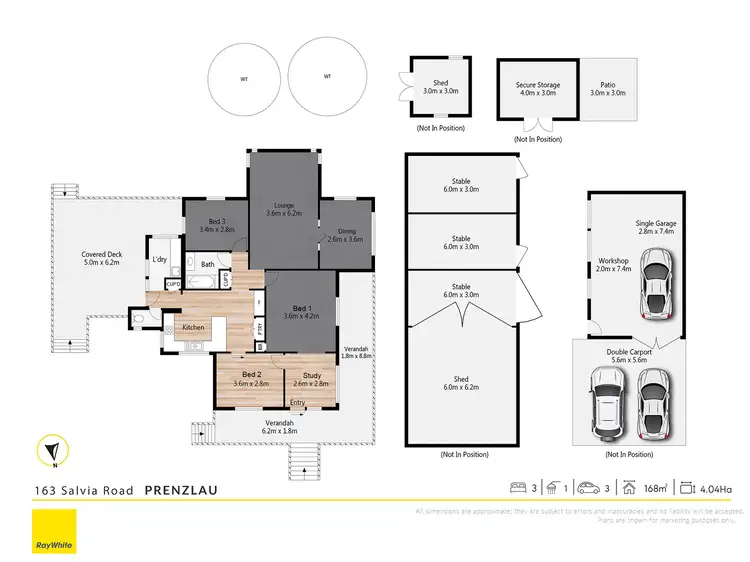 Floorplan of Homely rural property listing, 163 Salvia Road, Prenzlau QLD 4311