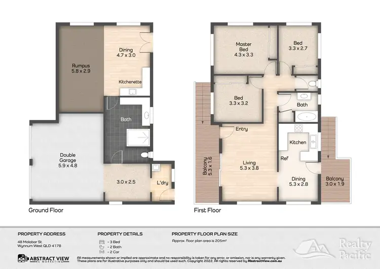 Floorplan of Homely house listing, 48 Malabar Street, Wynnum West QLD 4178