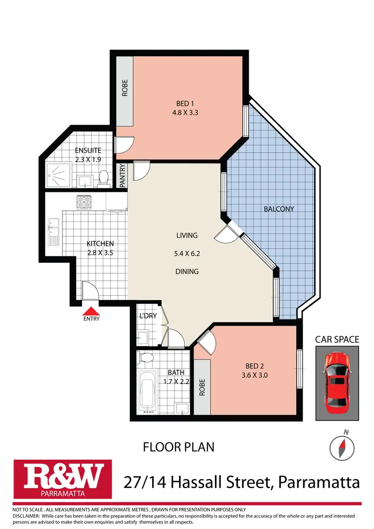 Floorplan of Homely unit listing, 27/14 Hassall Street, Parramatta NSW 2150