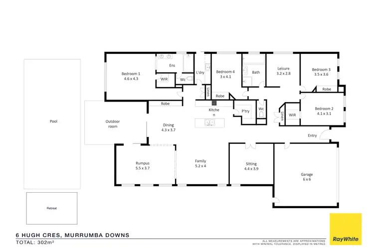 Floorplan of Homely house listing, 6 Hugh Crescent, Murrumba Downs QLD 4503