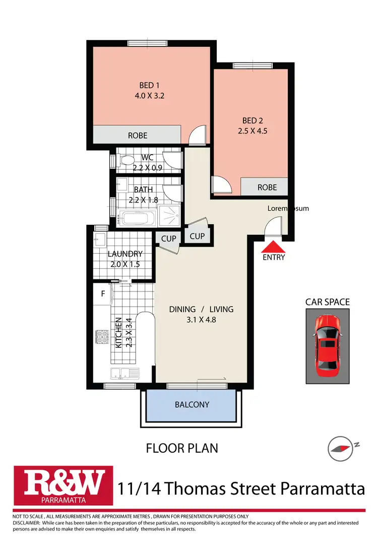 Floorplan of Homely unit listing, 11/14 Thomas Street, Parramatta NSW 2150