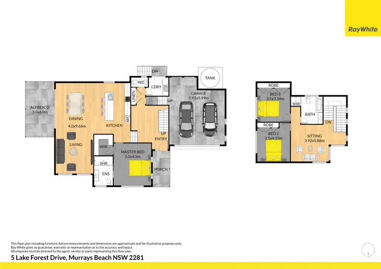 Floorplan of Homely house listing, 5 Lake Forest Drive, Murrays Beach NSW 2281