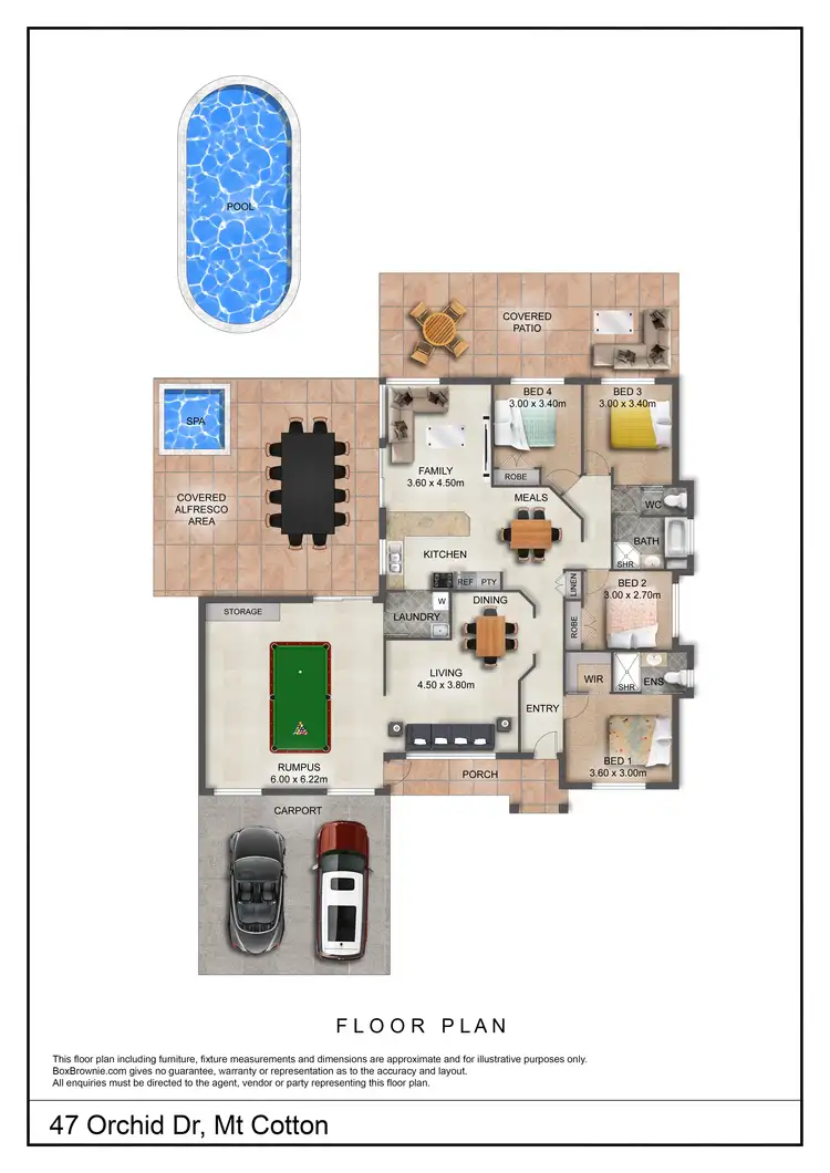Floorplan of Homely house listing, 47 Orchid Drive, Mount Cotton QLD 4165