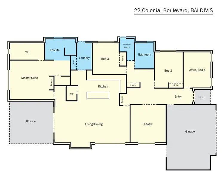 Floorplan of Homely house listing, 22 Colonial Boulevard, Baldivis WA 6171