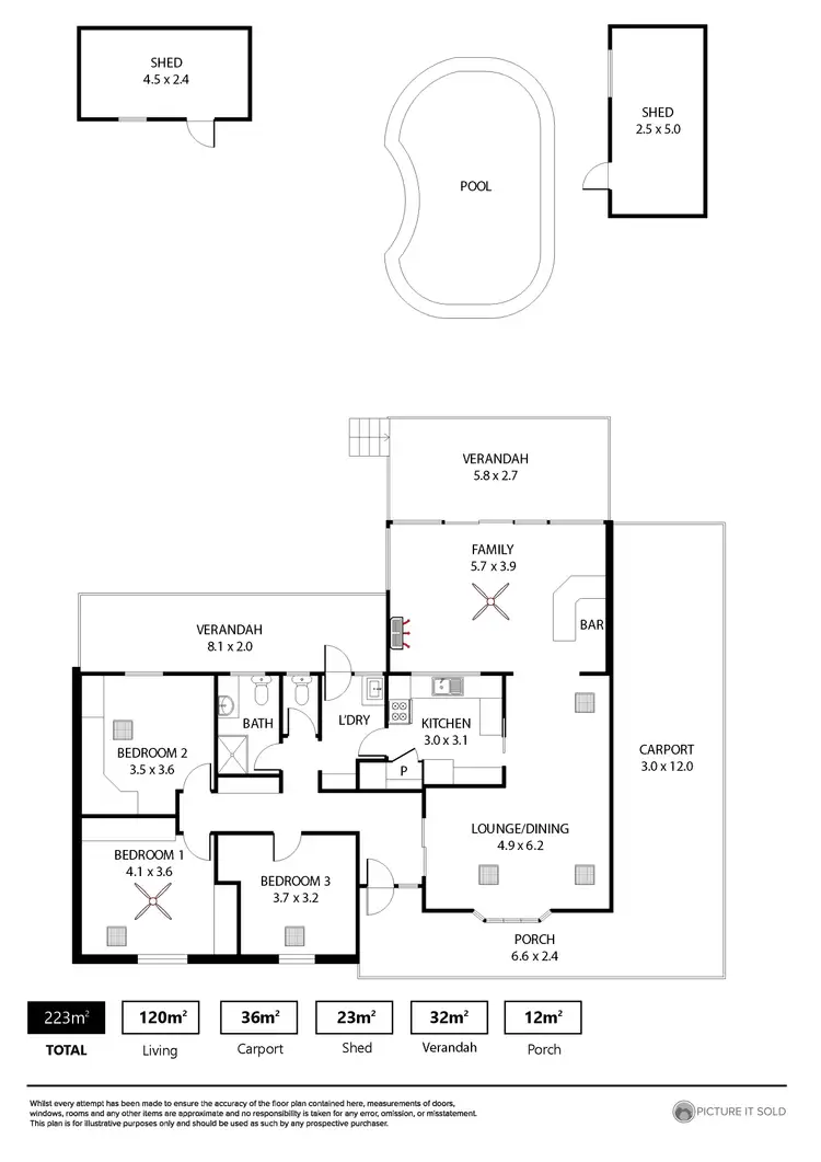 Floorplan of Homely house listing, 126 Upper Sturt Road, Glenalta SA 5052