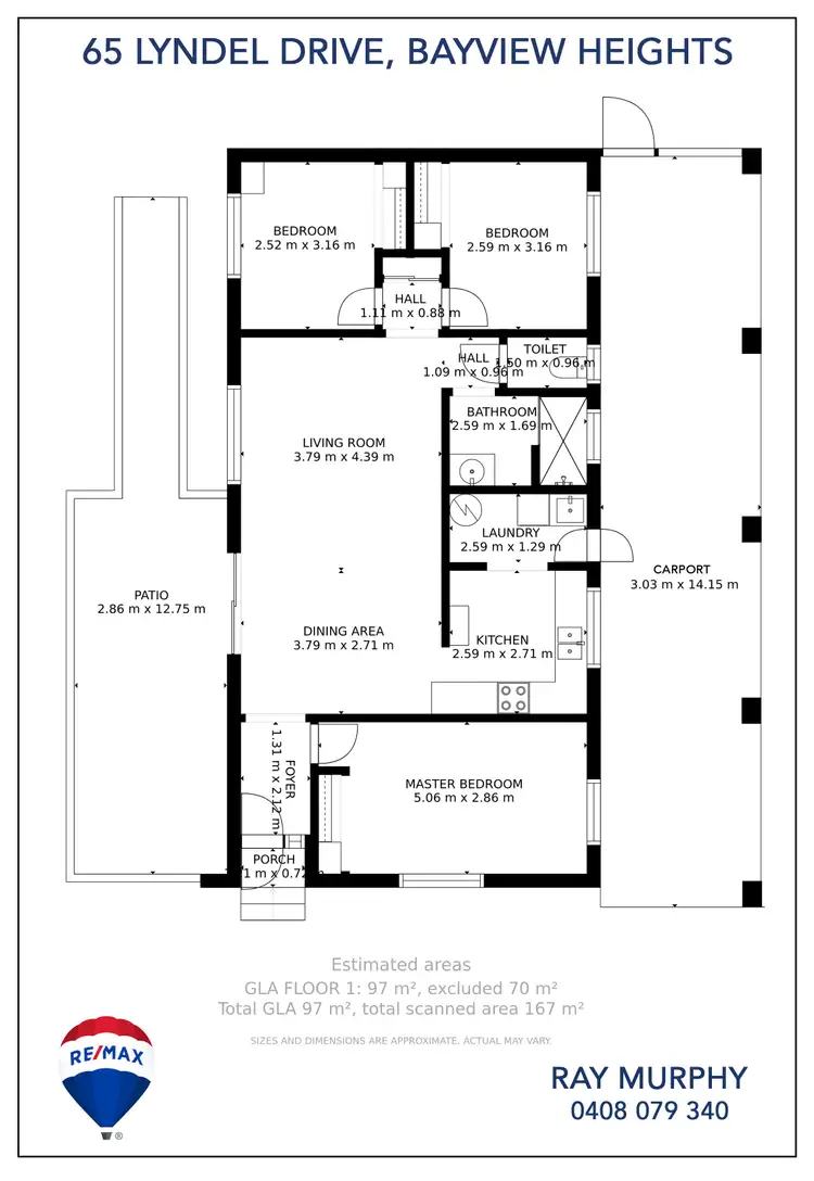 Floorplan of Homely house listing, 65 Lyndel Drive, Bayview Heights QLD 4868