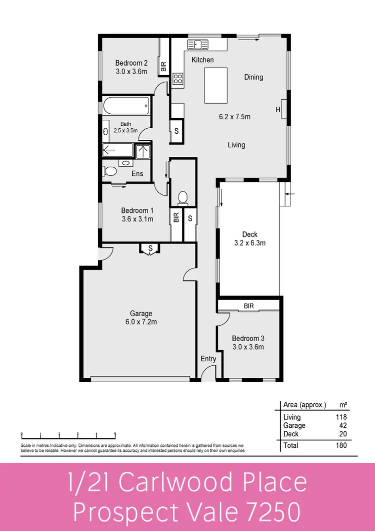 Floorplan of Homely house listing, 1/21 Carlwood Place, Prospect Vale TAS 7250