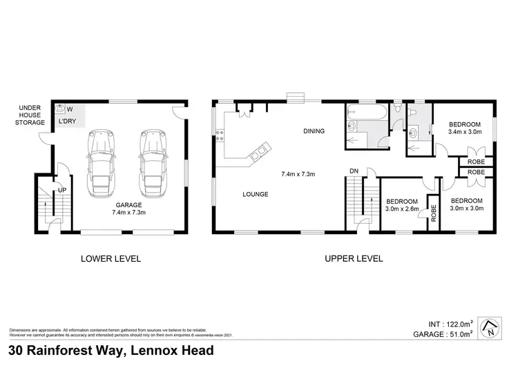 Floorplan of Homely house listing, 30 Rainforest Way, Lennox Head NSW 2478