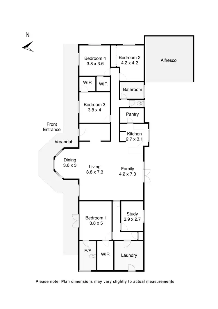 Floorplan of Homely house listing, 32 Palmer Court, Scarsdale VIC 3351