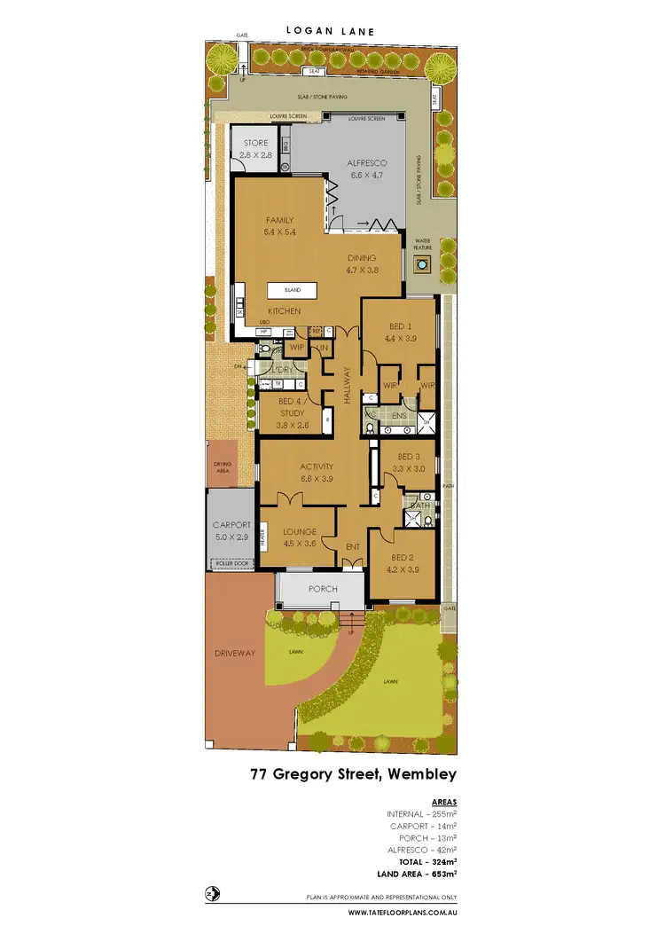 Floorplan of Homely house listing, 77 Gregory Street, Wembley WA 6014