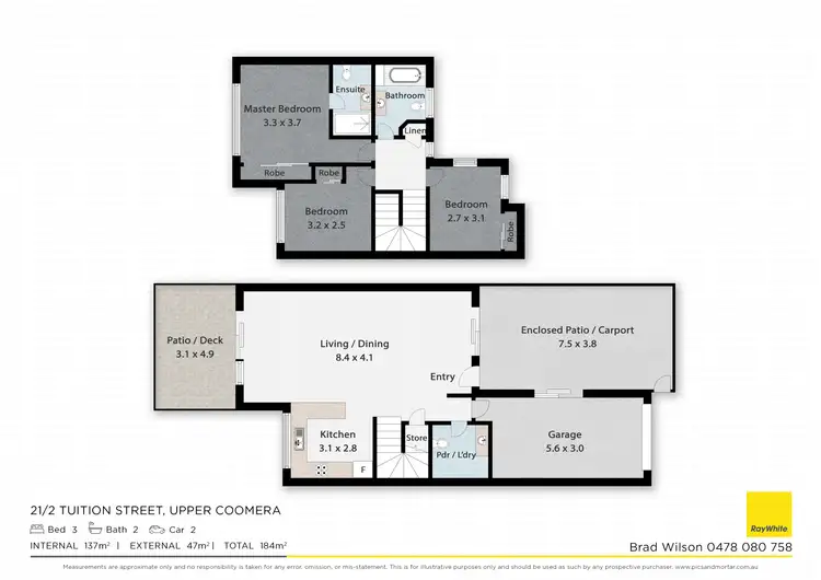 Floorplan of Homely townhouse listing, 21/2 Tuition Street, Upper Coomera QLD 4209