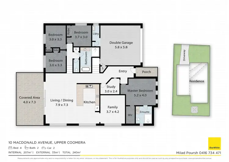 Floorplan of Homely house listing, 10 MacDonald Avenue, Upper Coomera QLD 4209
