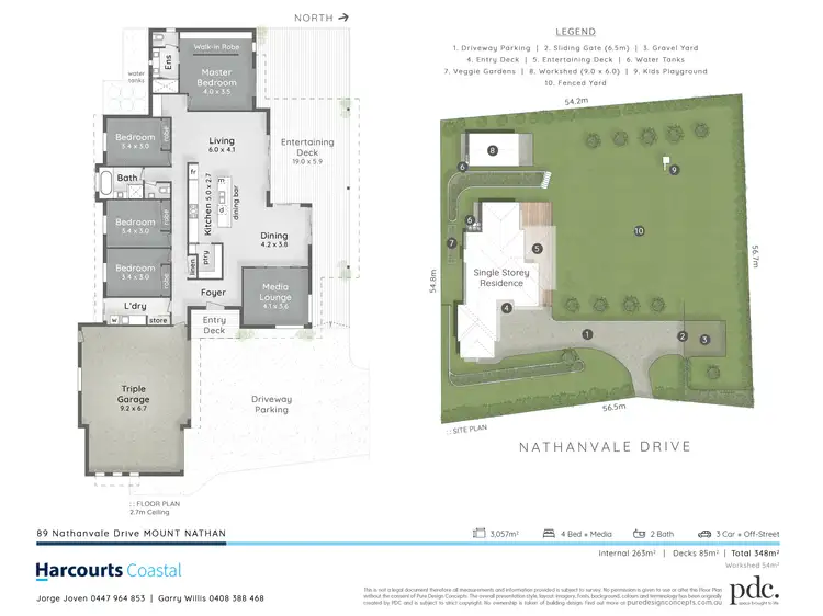 Floorplan of Homely house listing, 89 Nathanvale Drive, Mount Nathan QLD 4211