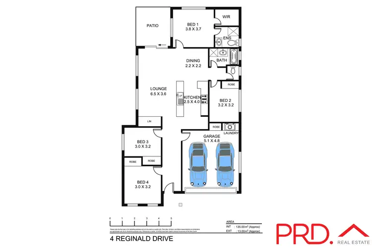 Floorplan of Homely house listing, 4 Reginald Drive, Kootingal NSW 2352