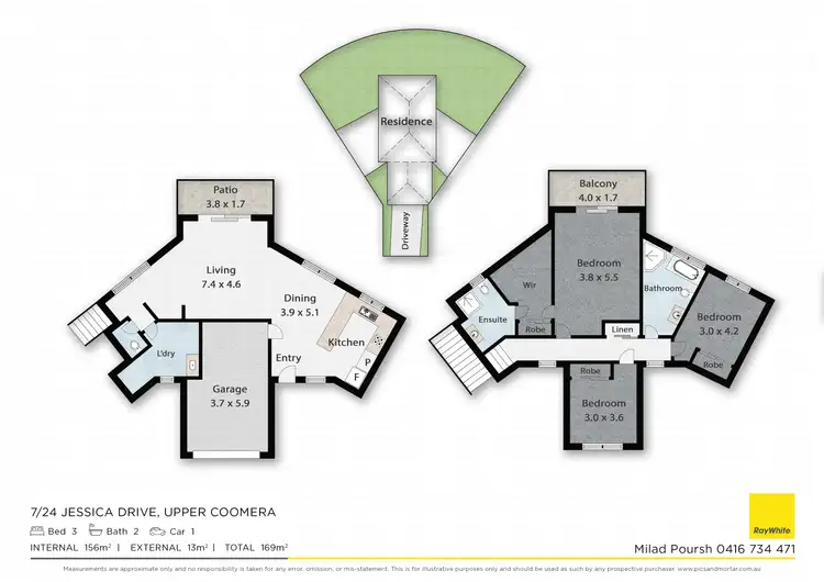 Floorplan of Homely townhouse listing, 7/24 Jessica Drive, Upper Coomera QLD 4209