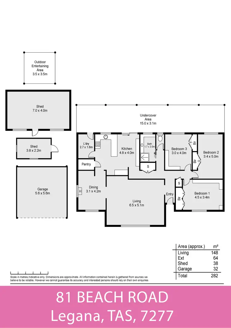 Floorplan of Homely house listing, 81 Beach Road, Legana TAS 7277