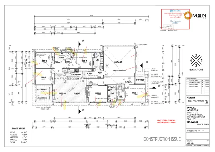 Floorplan of Homely house listing, 13 Clerke Street, Burpengary East QLD 4505