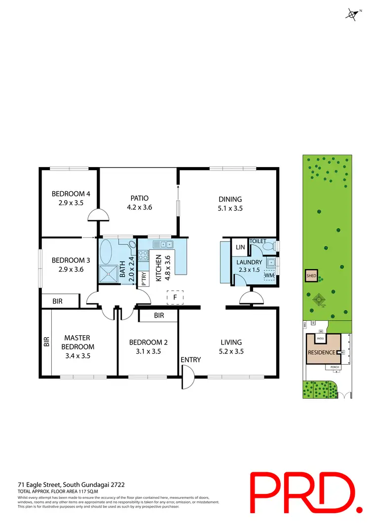 Floorplan of Homely house listing, 71 Eagle Street, Gundagai NSW 2722