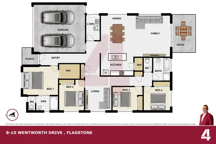 Floorplan of Homely house listing, 8-10 Wentworth Drive, Flagstone QLD 4280