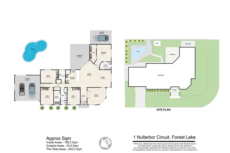Floorplan of Homely house listing, 1 Nullarbor Circuit, Forest Lake QLD 4078