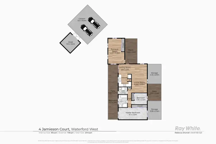 Floorplan of Homely house listing, 4 Jamieson Court, Waterford West QLD 4133