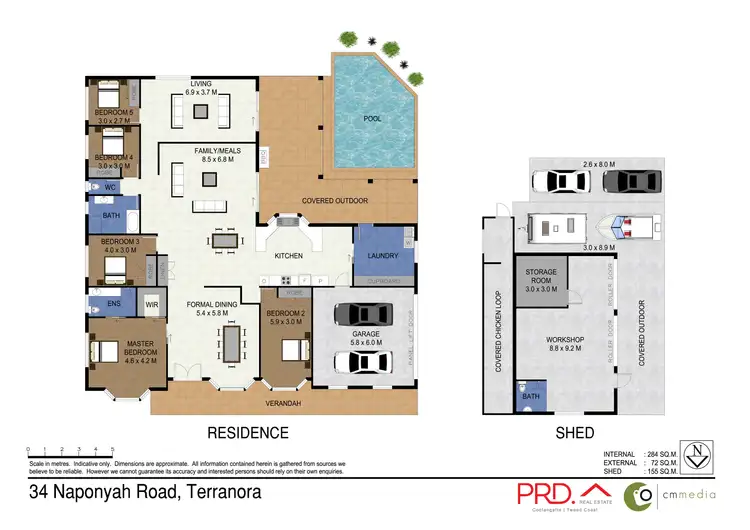 Floorplan of Homely house listing, 34 Naponyah Road, Terranora NSW 2486