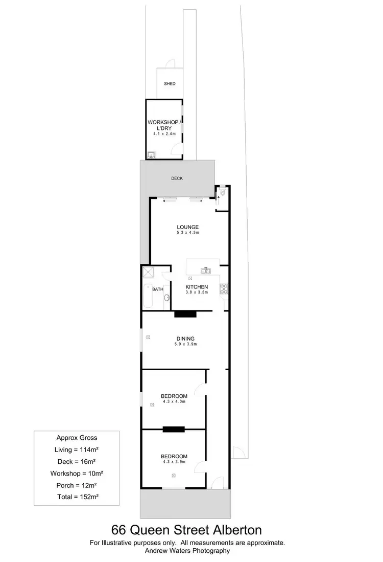 Floorplan of Homely house listing, 66 Queen Street, Alberton SA 5014