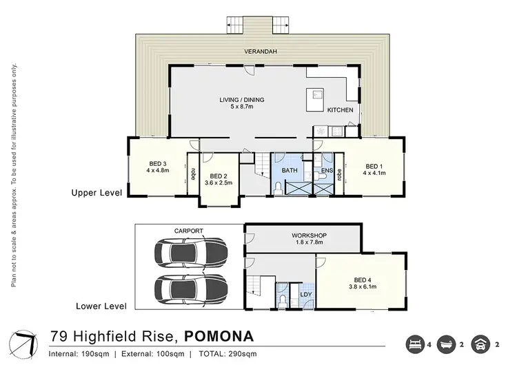 Floorplan of Homely house listing, 79 Highfield Rise, Pomona QLD 4568