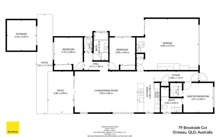 Floorplan of Homely house listing, 79 Brookside Circuit, Ormeau QLD 4208