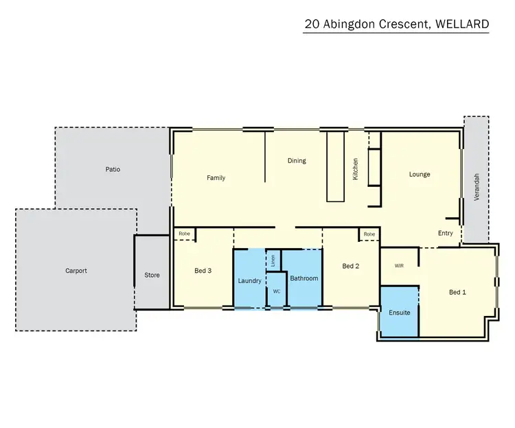Floorplan of Homely house listing, 20 Abingdon Crescent, Wellard WA 6170