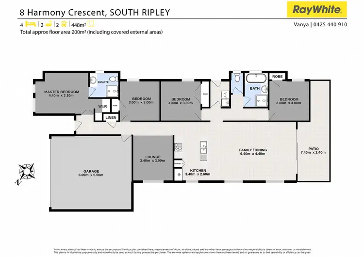 Floorplan of Homely house listing, 8 Harmony Crescent, South Ripley QLD 4306