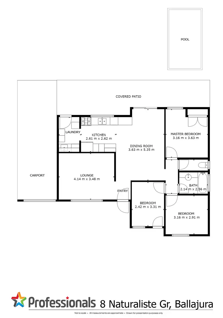 Floorplan of Homely house listing, 8 Naturaliste Grove, Ballajura WA 6066