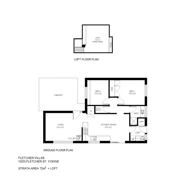 Floorplan of Homely villa listing, 10/23 Fletcher Street, Yokine WA 6060