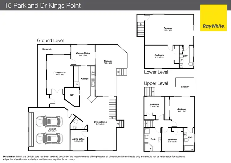 Floorplan of Homely house listing, 15 Parkland Drive, Kings Point NSW 2539